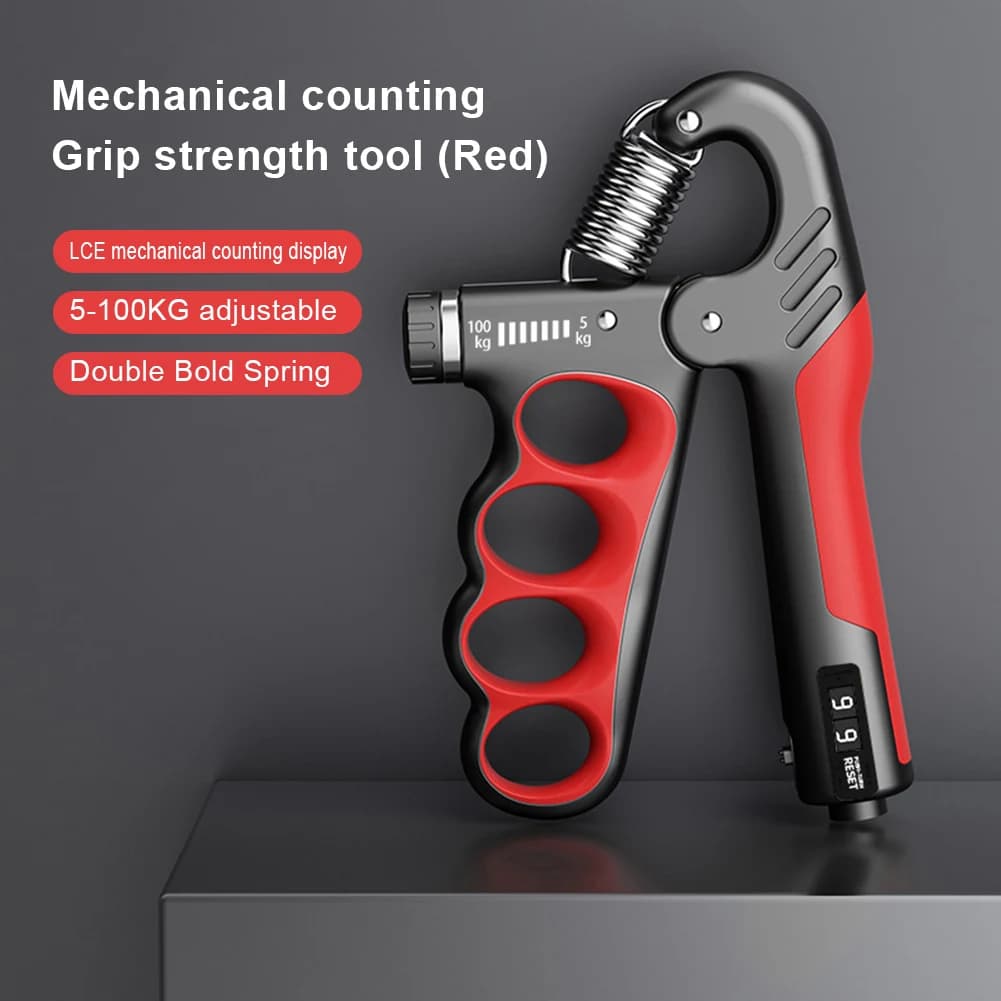 Elektroniczny miernik siły uścisku dłoni – cyfrowy trenażer chwytu z wyświetlaczem LED