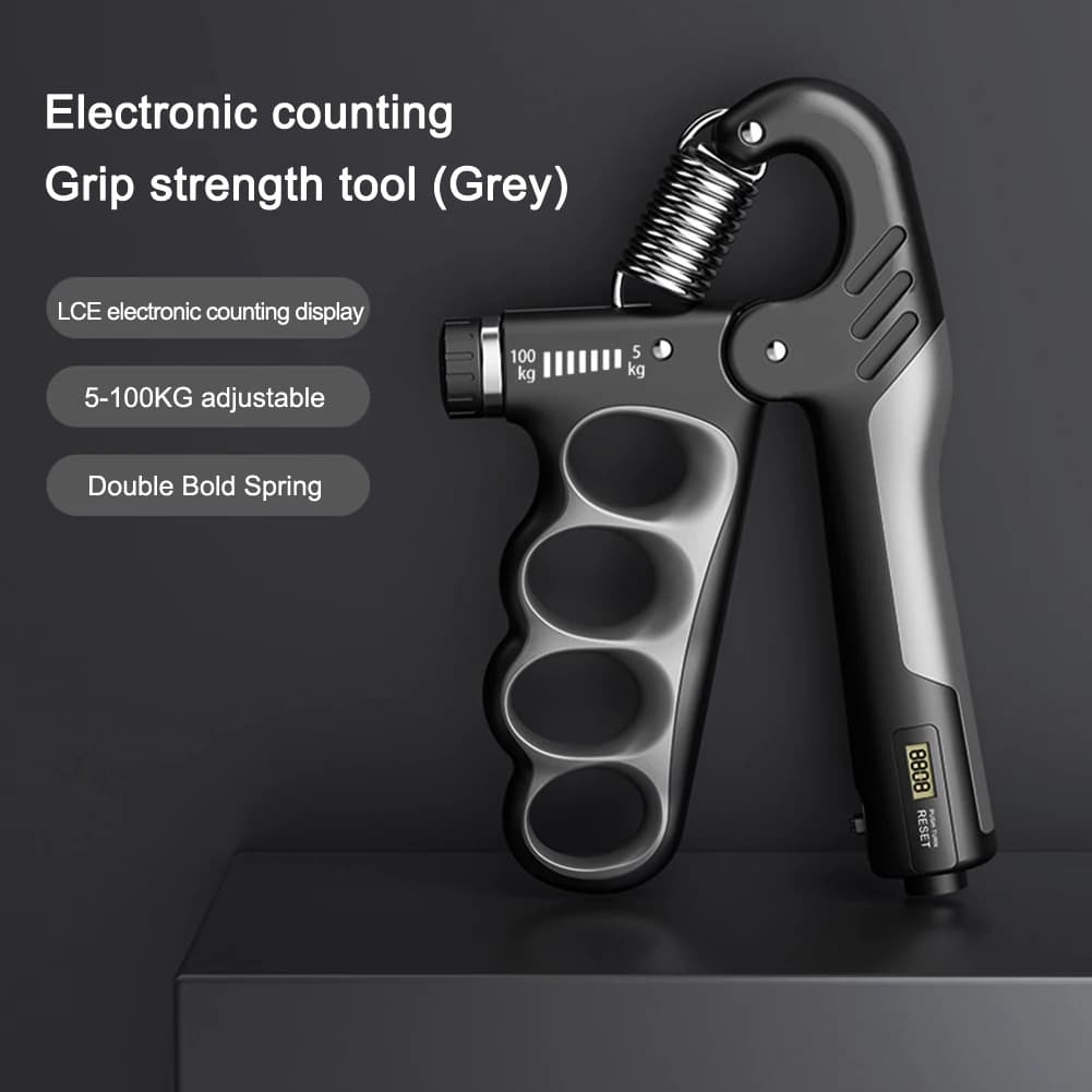 Elektroniczny miernik siły uścisku dłoni – cyfrowy trenażer chwytu z wyświetlaczem LED