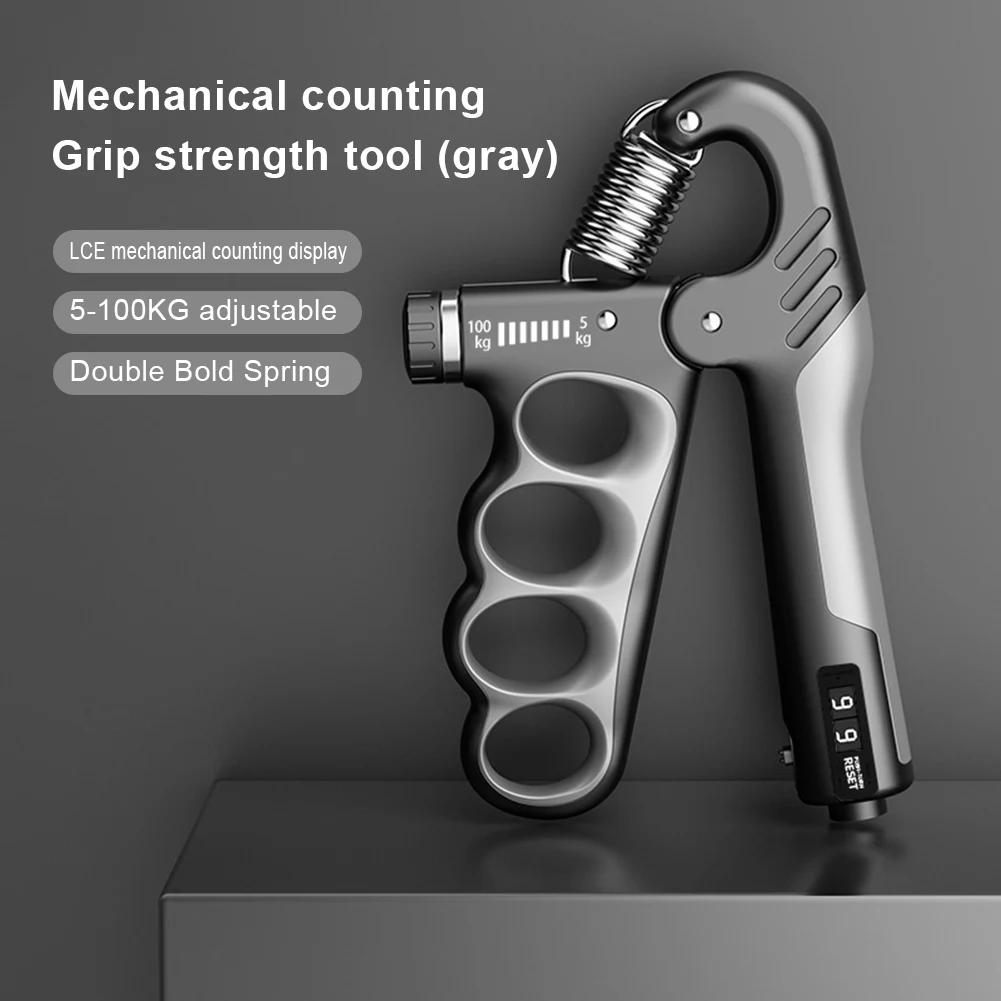 Elektroniczny miernik siły uścisku dłoni – cyfrowy trenażer chwytu z wyświetlaczem LED