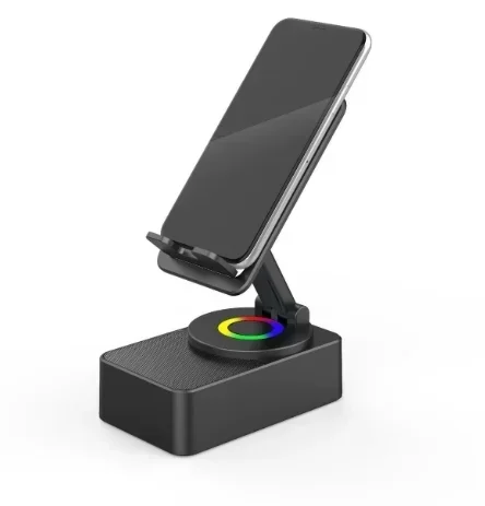 Uchwyt na telefon z głośnikiem Bluetooth 5w1 – stojak biurkowy